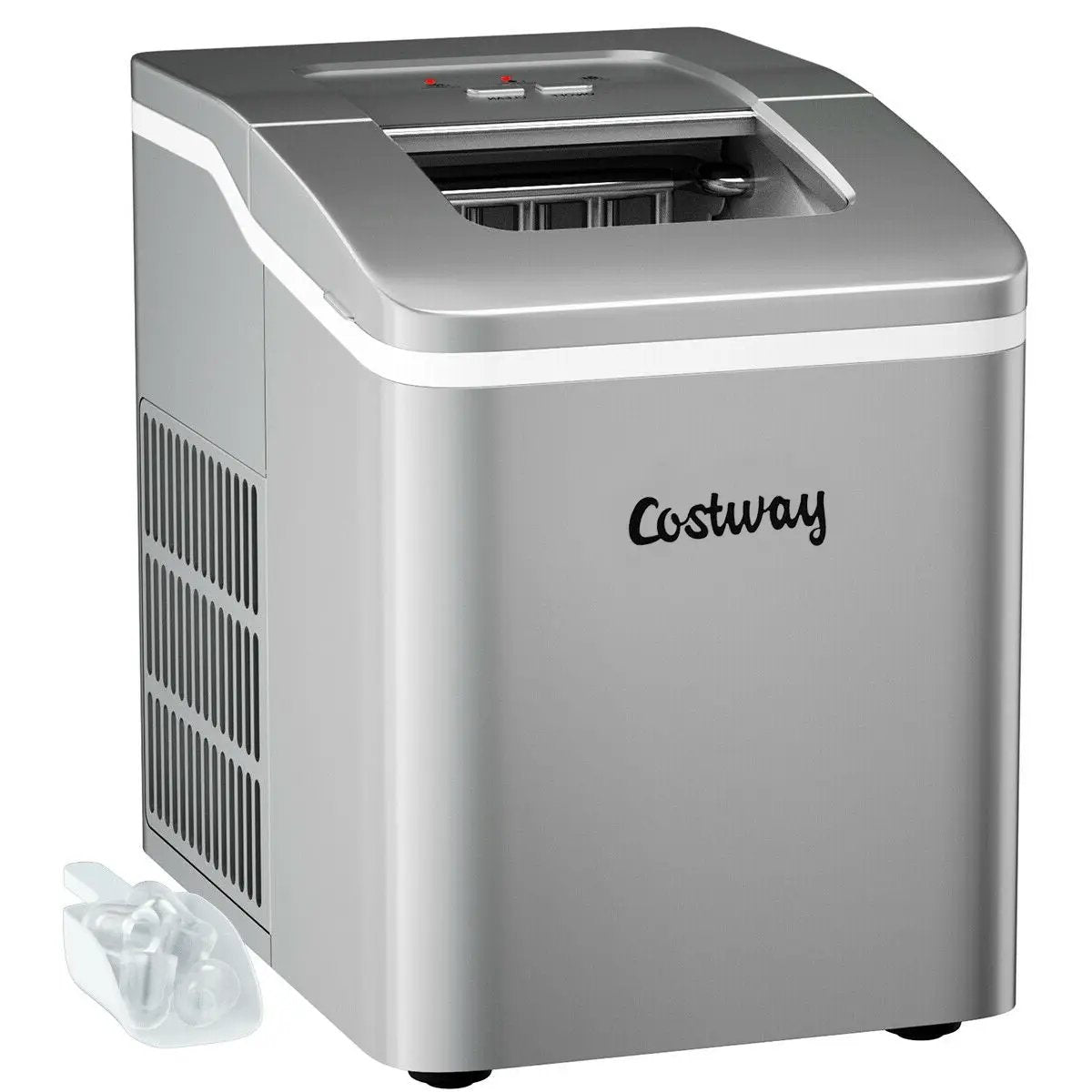 Portable Countertop Ice Maker Machine with Scoop-Silver by DirectDeals