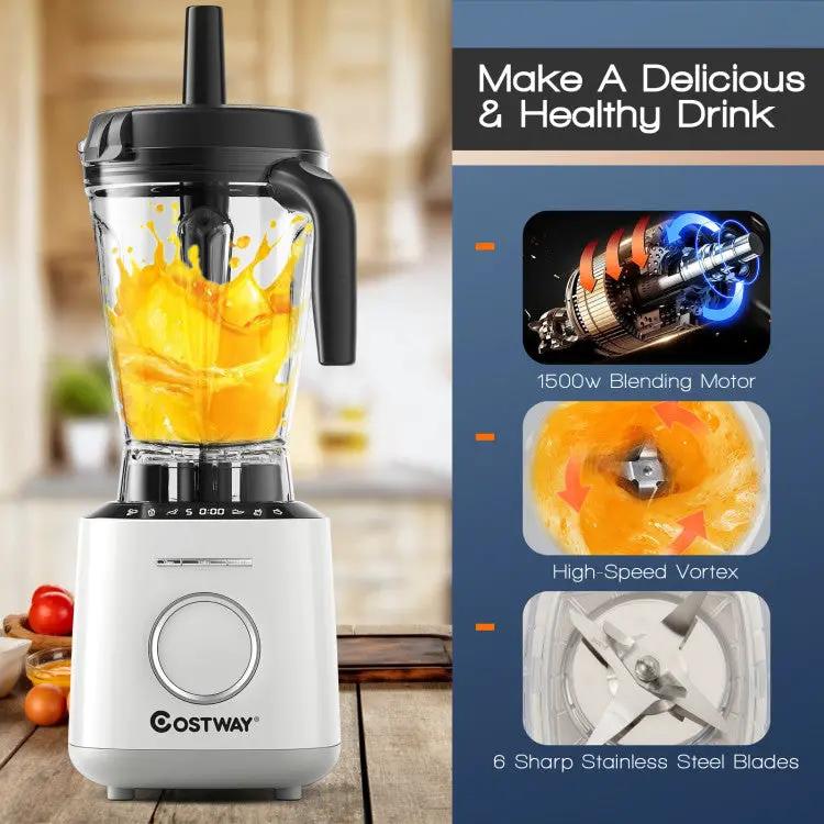 1500W Countertop Blender with 10 Speeds & 6 Preset Programs by DirectDeals