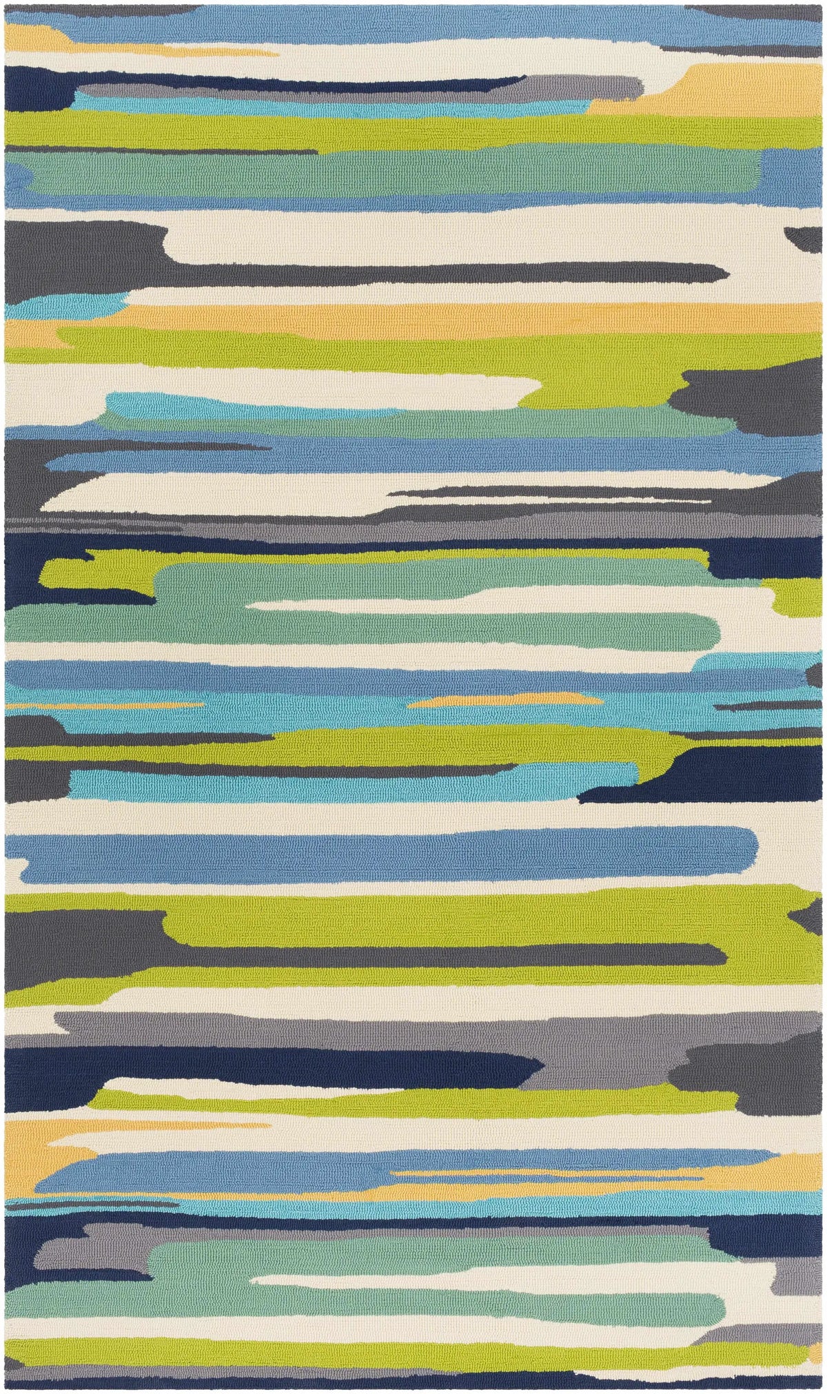 Ephrata Colorful Blue Outdoor Rug - Clearance