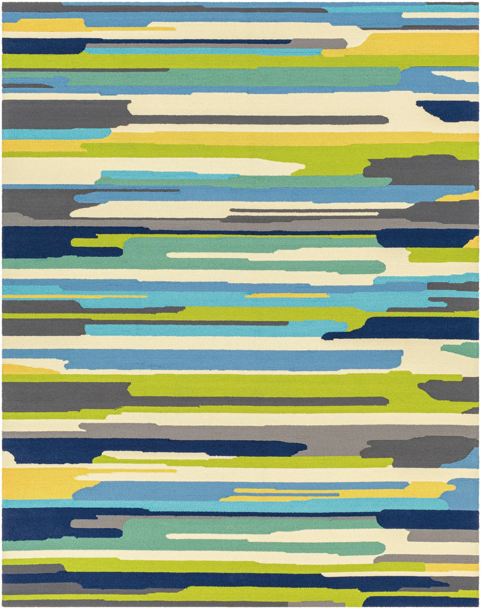 Ephrata Colorful Blue Outdoor Rug - Clearance by Boutique Rugs