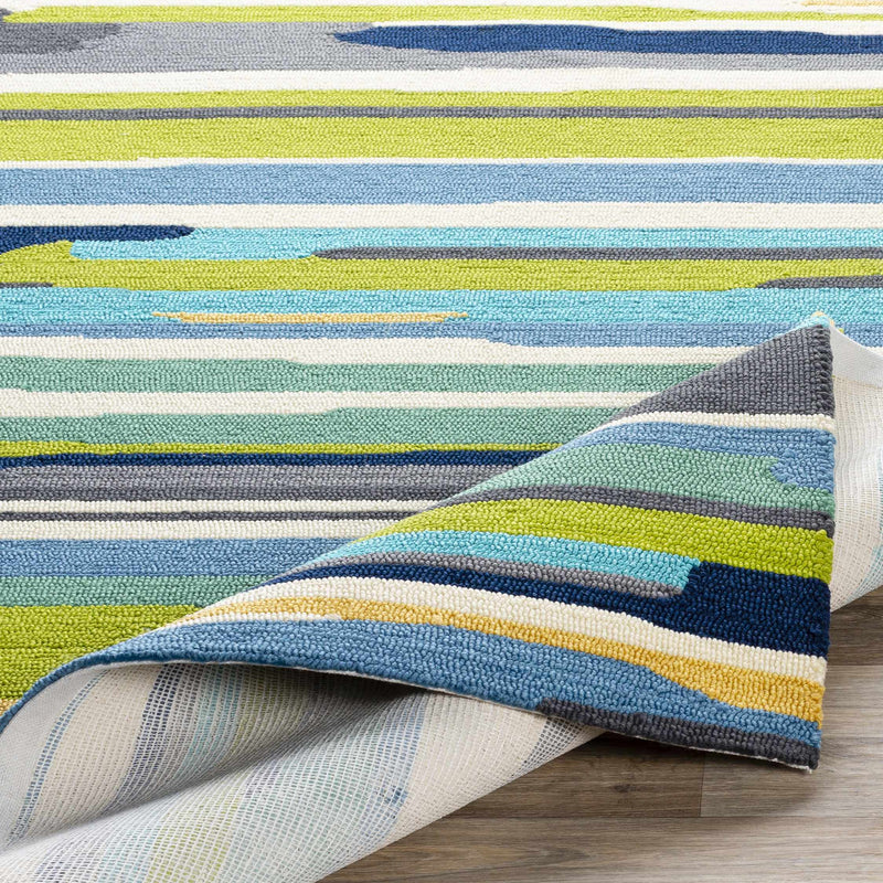 Ephrata Colorful Blue Outdoor Rug - Clearance by Boutique Rugs