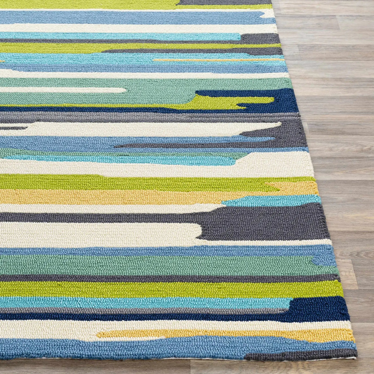 Ephrata Colorful Blue Outdoor Rug - Clearance, photo 8 of 10