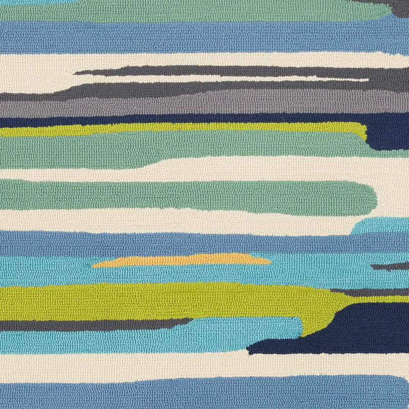 Ephrata Colorful Blue Outdoor Rug - Clearance by Boutique Rugs