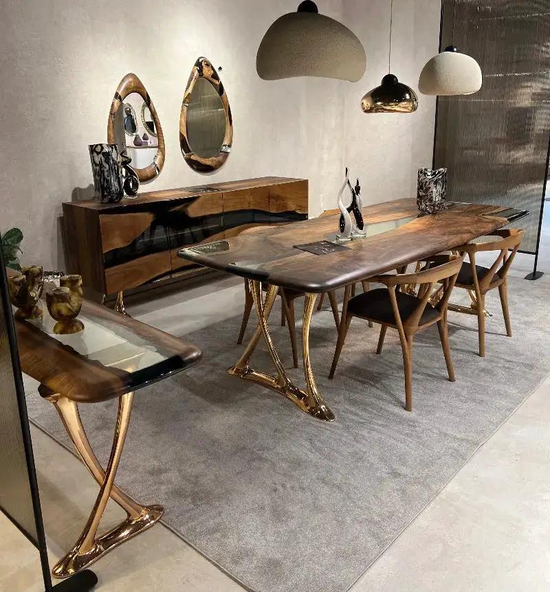 Custom Epoxy Resin Dining Room Table | Osso Dining Table, photo 15 of 20