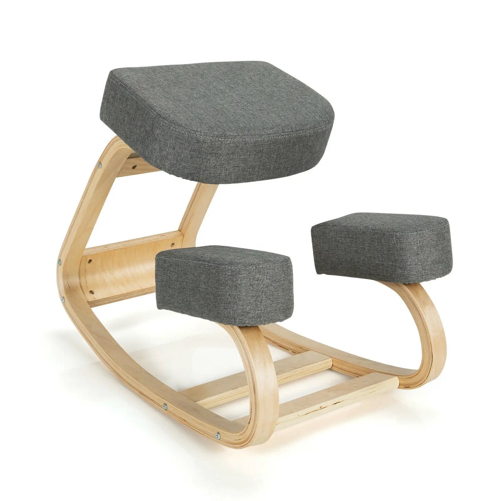 Ergonomic Kneeling Chair Rocking Office Desk Stool Upright Posture by DirectDeals