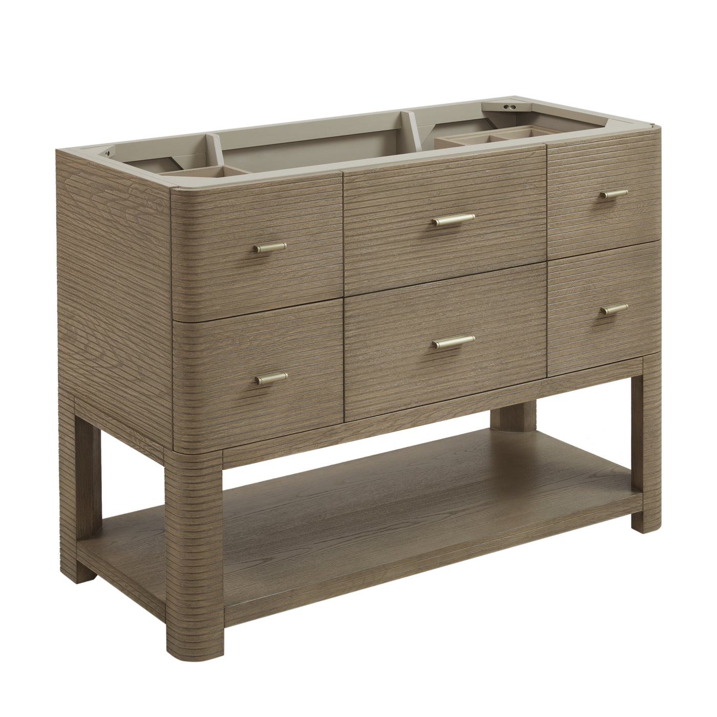 James Martin Lucian 48" Single Bathroom Vanity, Pebble Oak, view 12