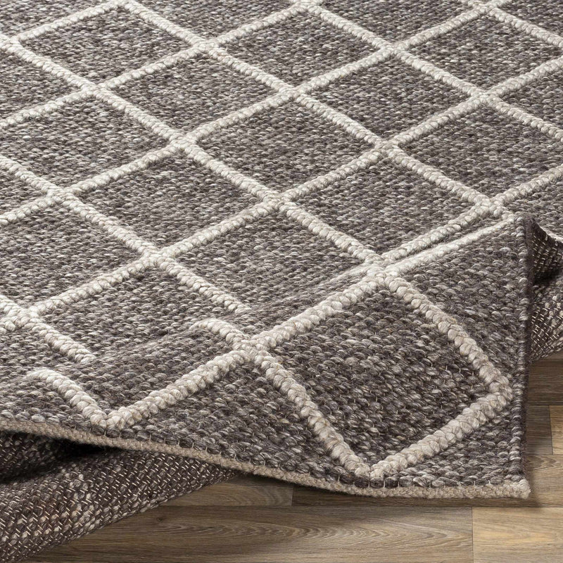 Syosset 2x3 Brown Trellis Wool&Viscose Rug - Clearance by Boutique Rugs