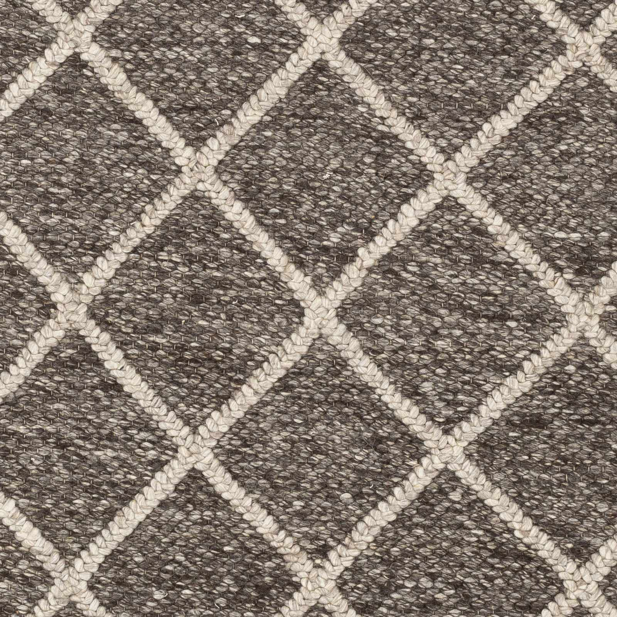 Syosset 2x3 Brown Trellis Wool&Viscose Rug - Clearance, sample swatch