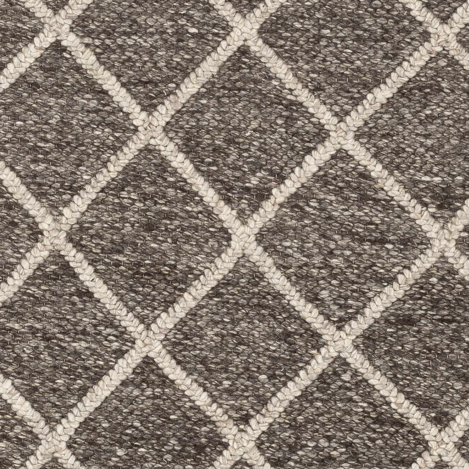 Syosset 2x3 Brown Trellis Wool&Viscose Rug - Clearance by Boutique Rugs