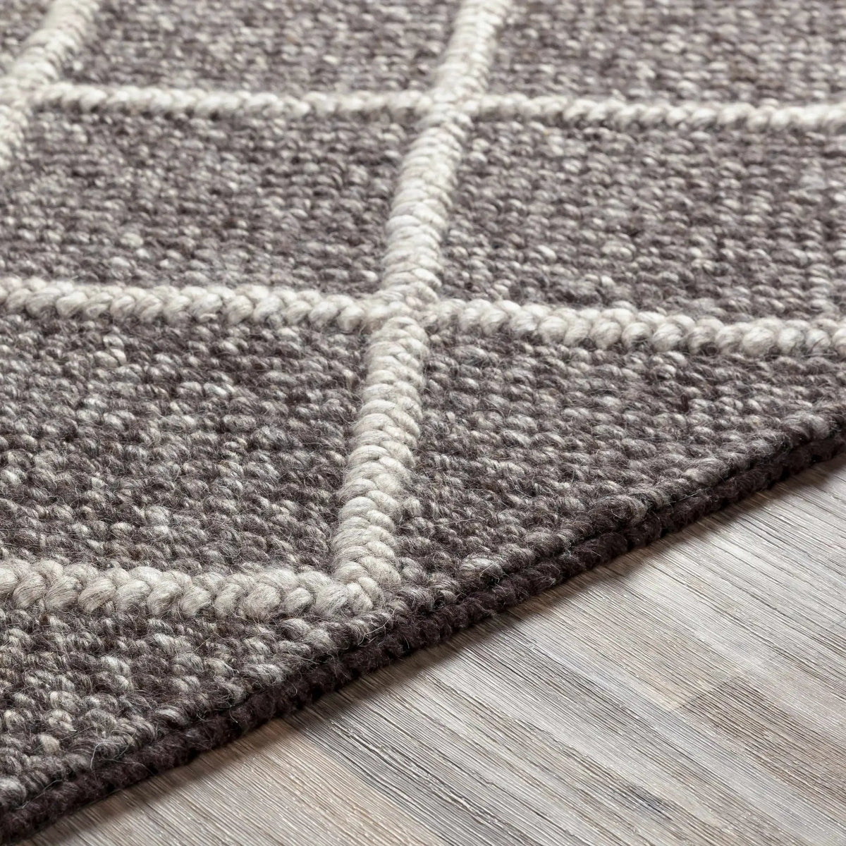 Syosset 2x3 Brown Trellis Wool&Viscose Rug - Clearance, photo 3 of 9