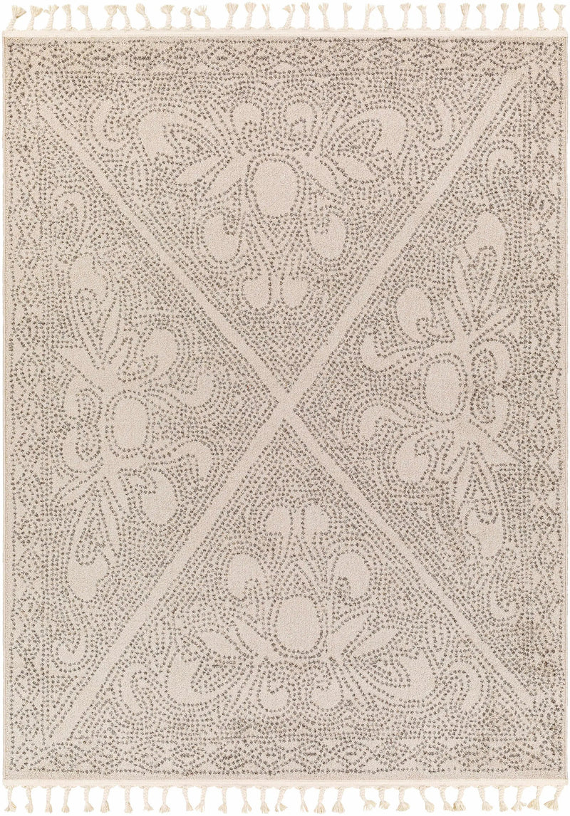 Birdwood Cream & Brown Area Rug by Hauteloom