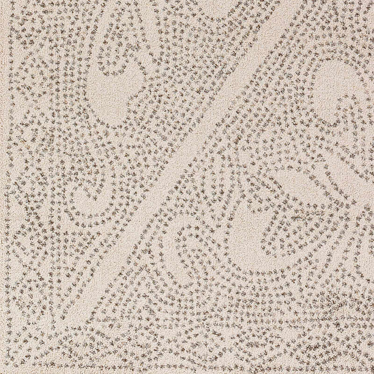 Birdwood Cream & Brown Area Rug, sample swatch