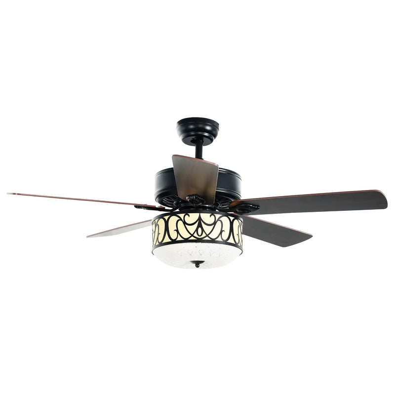52 Inch Ceiling Fan with Light Reversible Blade and Adjustable Speed by DirectDeals