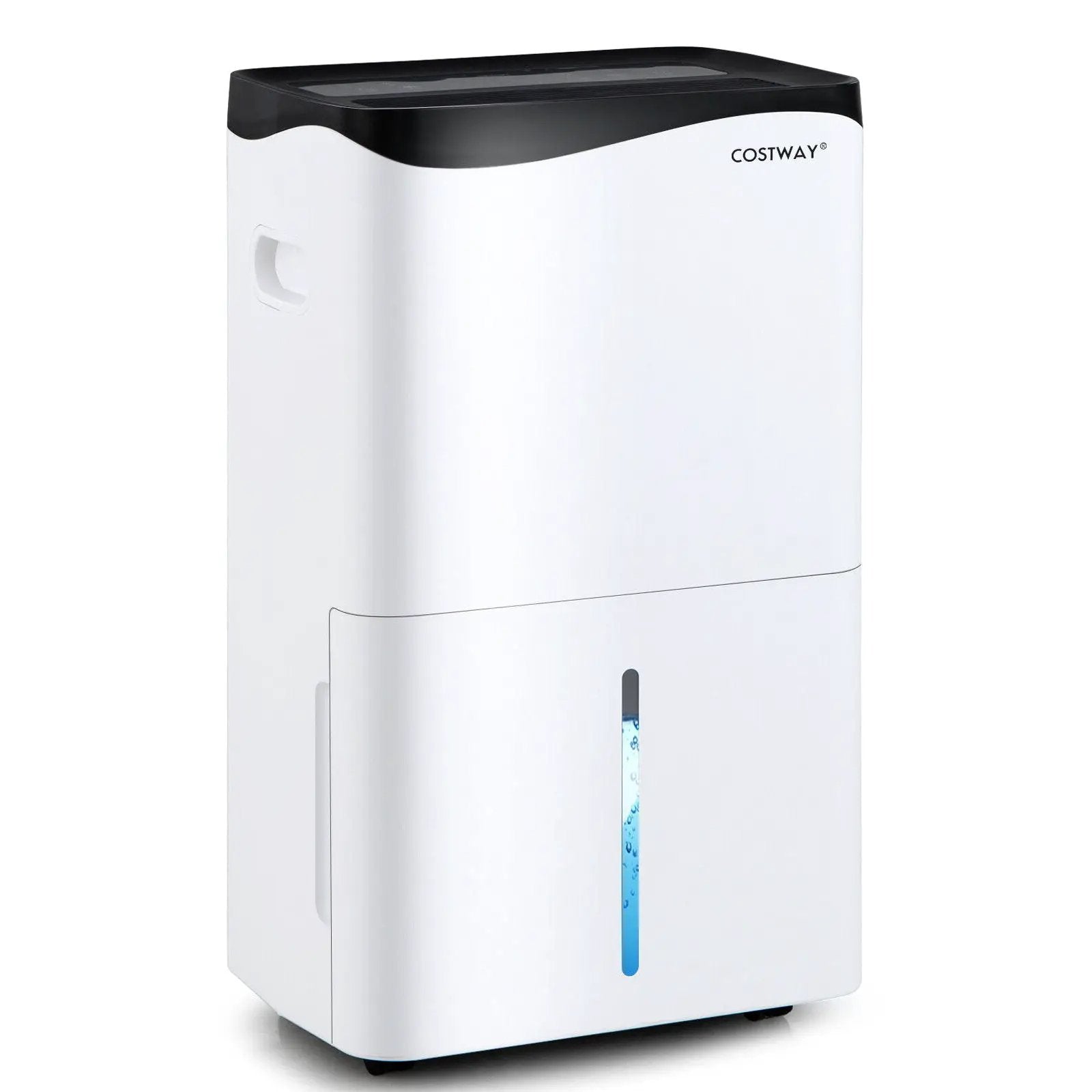 100-Pint Dehumidifier with Smart App and Alexa Control for Home and Basements-White by DirectDeals