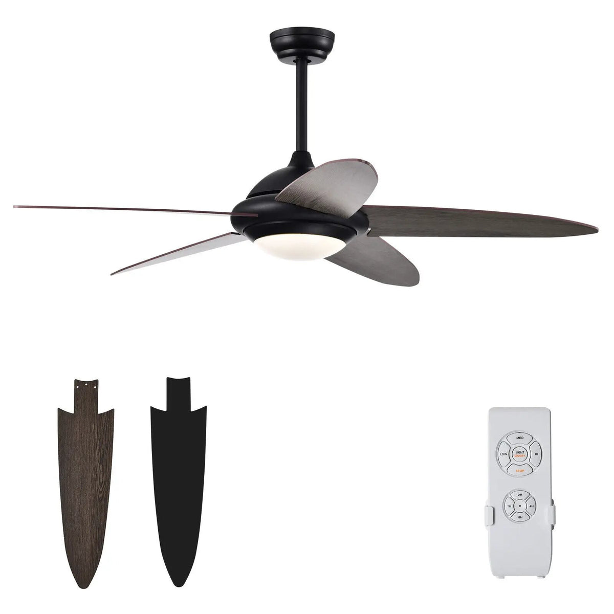 52 Inch Ceiling Fan with Lights and 3 Lighting Colors, photo 7 of 10