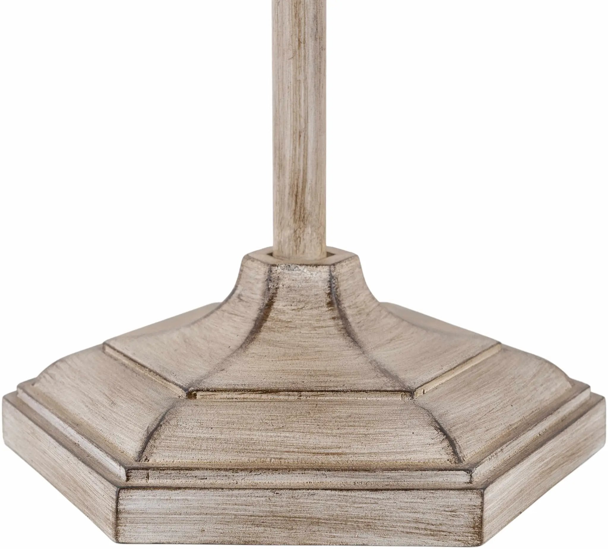 Esmeralda Resin Gray & Beige Floor Lamp by Boutique Rugs