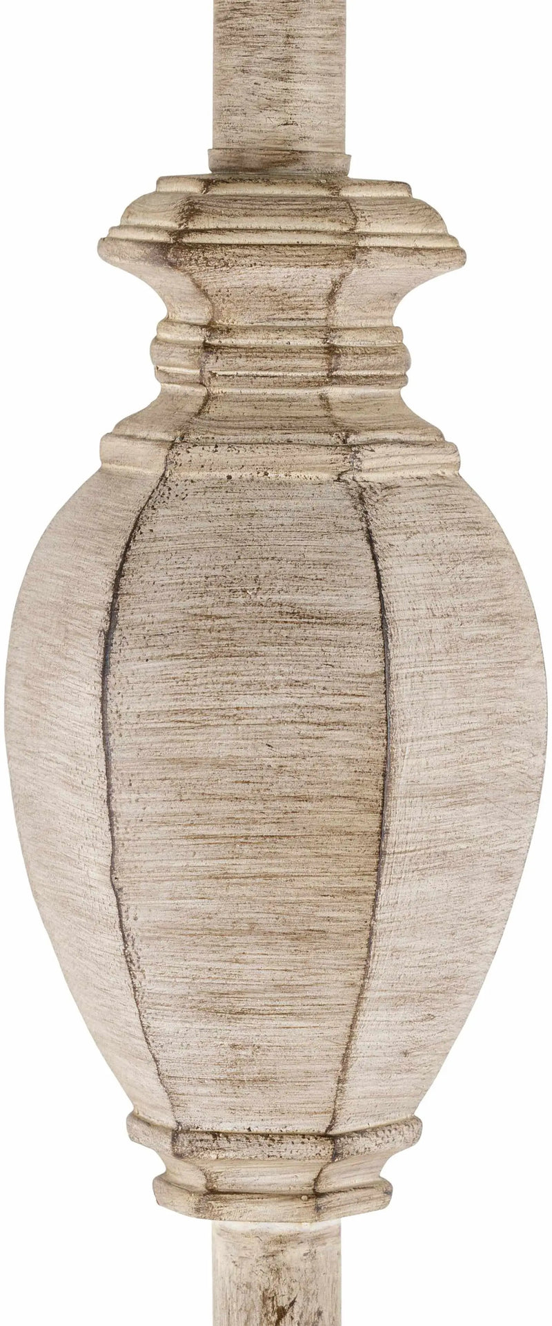 Esmeralda Resin Gray & Beige Floor Lamp by Boutique Rugs