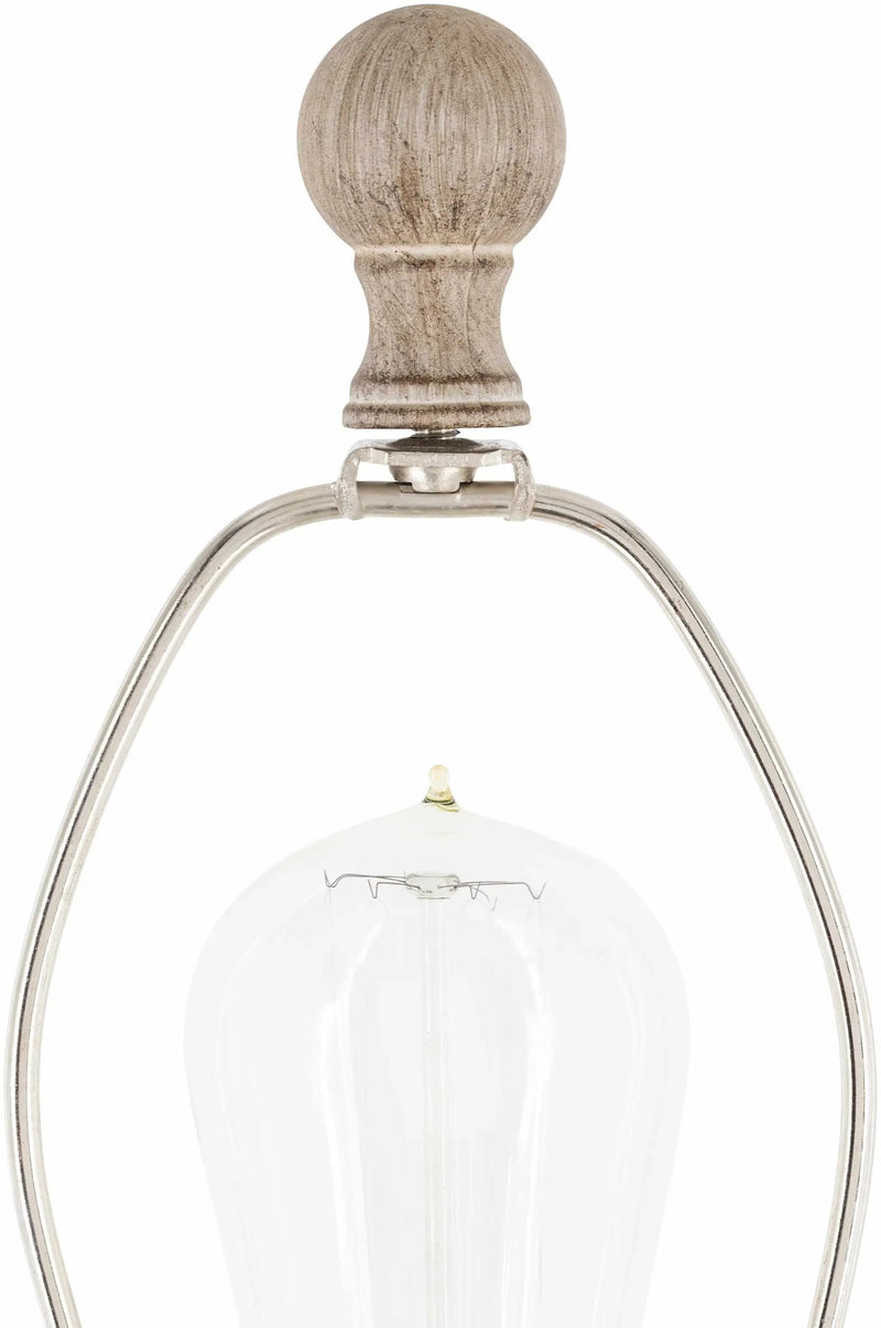Esmeralda Resin Gray & Beige Floor Lamp by Boutique Rugs