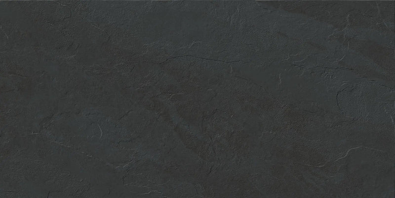 Essence Montauk Black Anti-Slip Grip Porcelain Tiles 24x48 by landmarkceramics