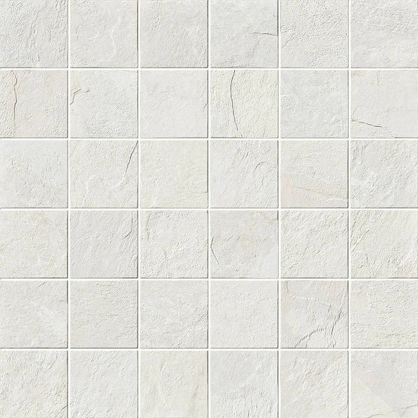 Essence Montauk White Mosaic A Slate Look Porcelain Mosaics 12x12