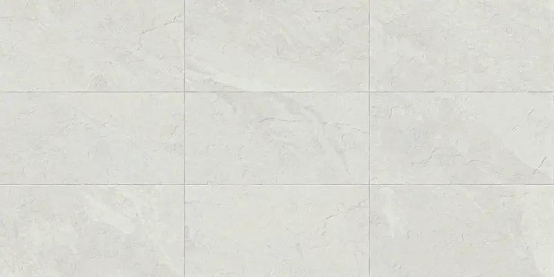 Essence Montauk White Bullnose Slate Look Porcelain Moldings 3x24 by landmarkceramics