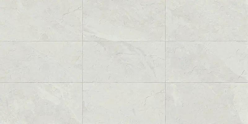 Essence Montauk White Bullnose Slate Look Porcelain Moldings 3x24 by landmarkceramics