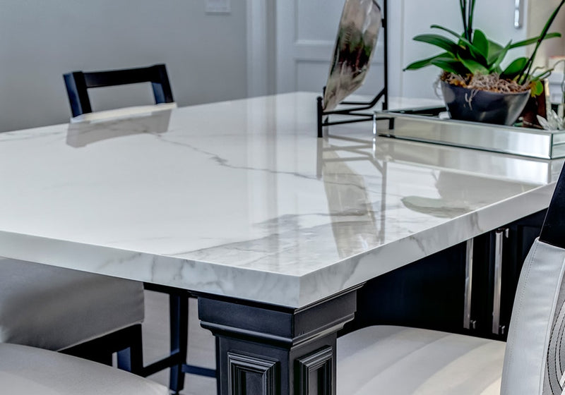 Estatuario Polished Sintered Stone Slab 125x63 E01 room scene 3