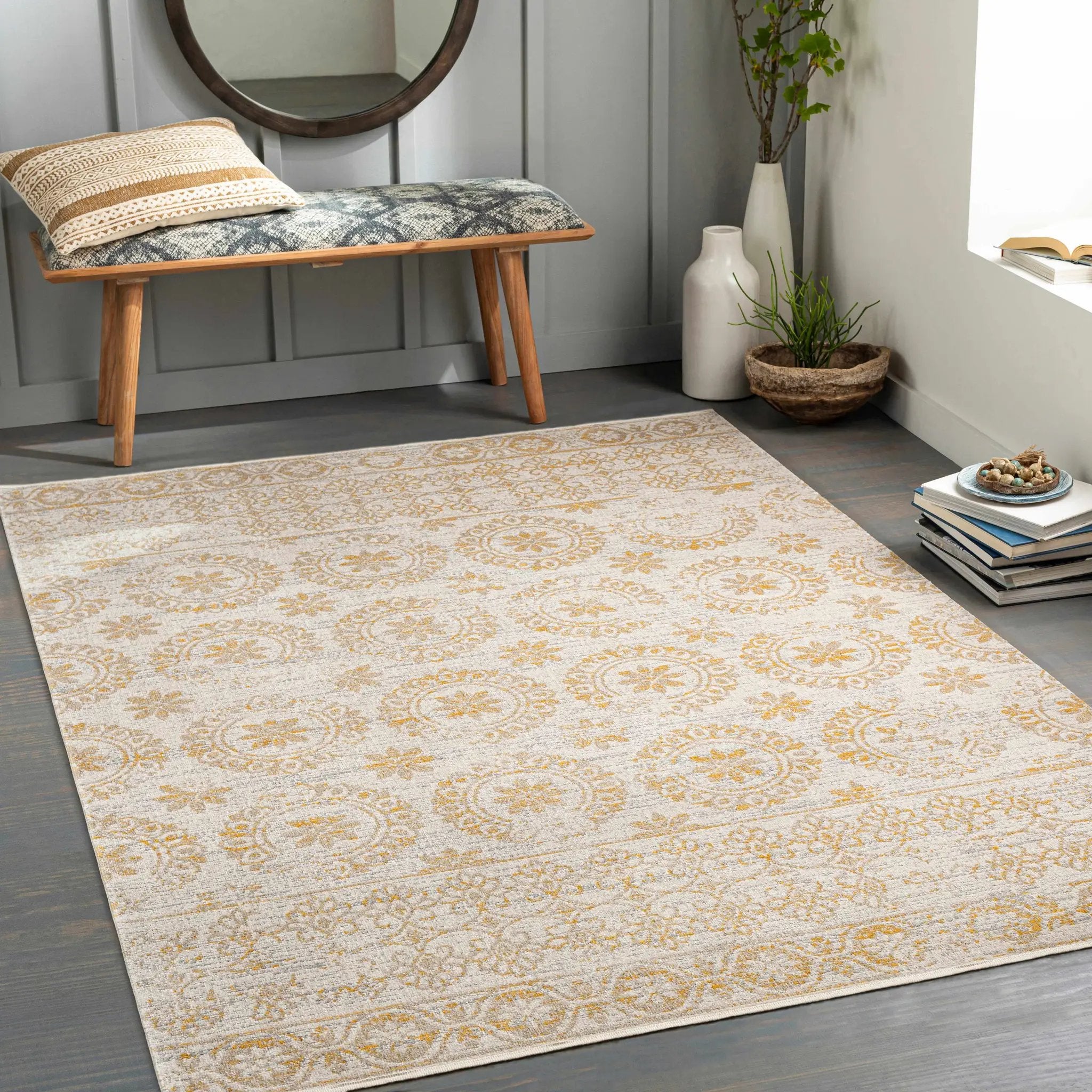 Estefania Washable Area Rug - Clearance by Boutique Rugs