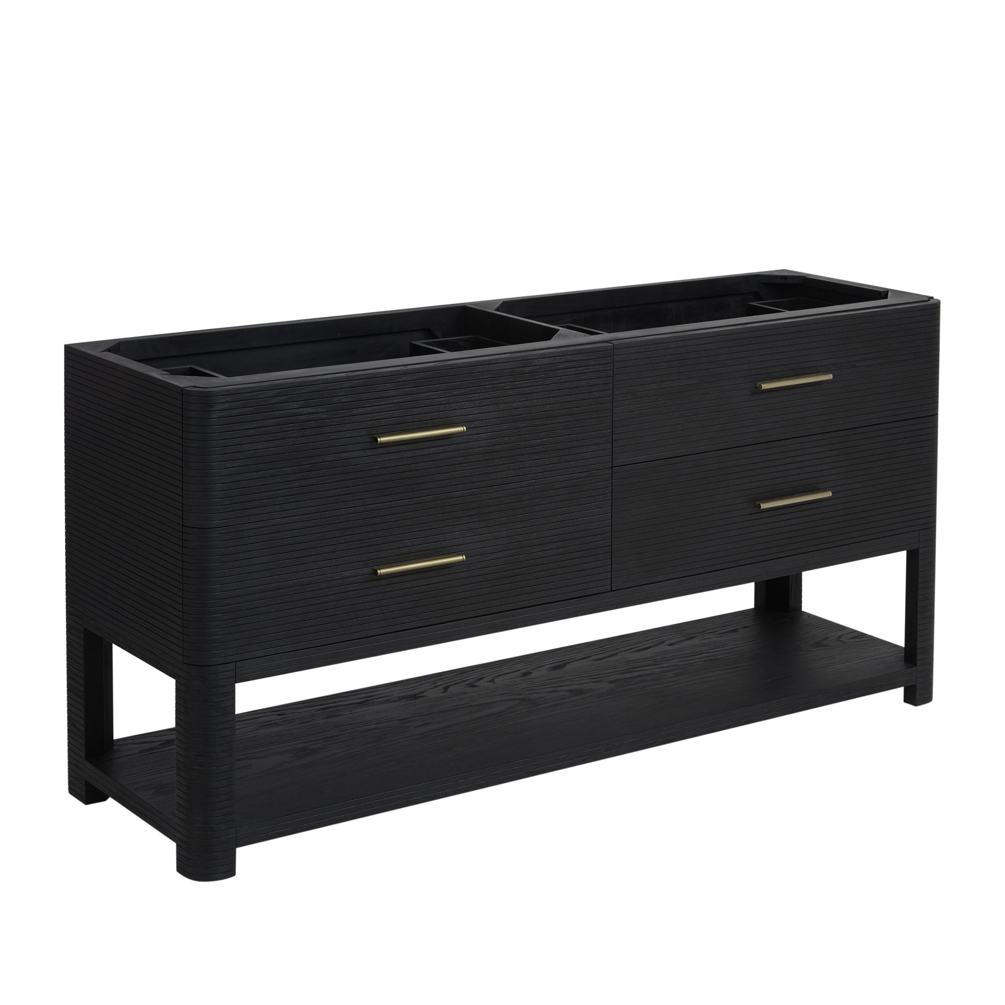James Martin Lucian 72" Double Bathroom Vanity, Carbon Oak, view 11