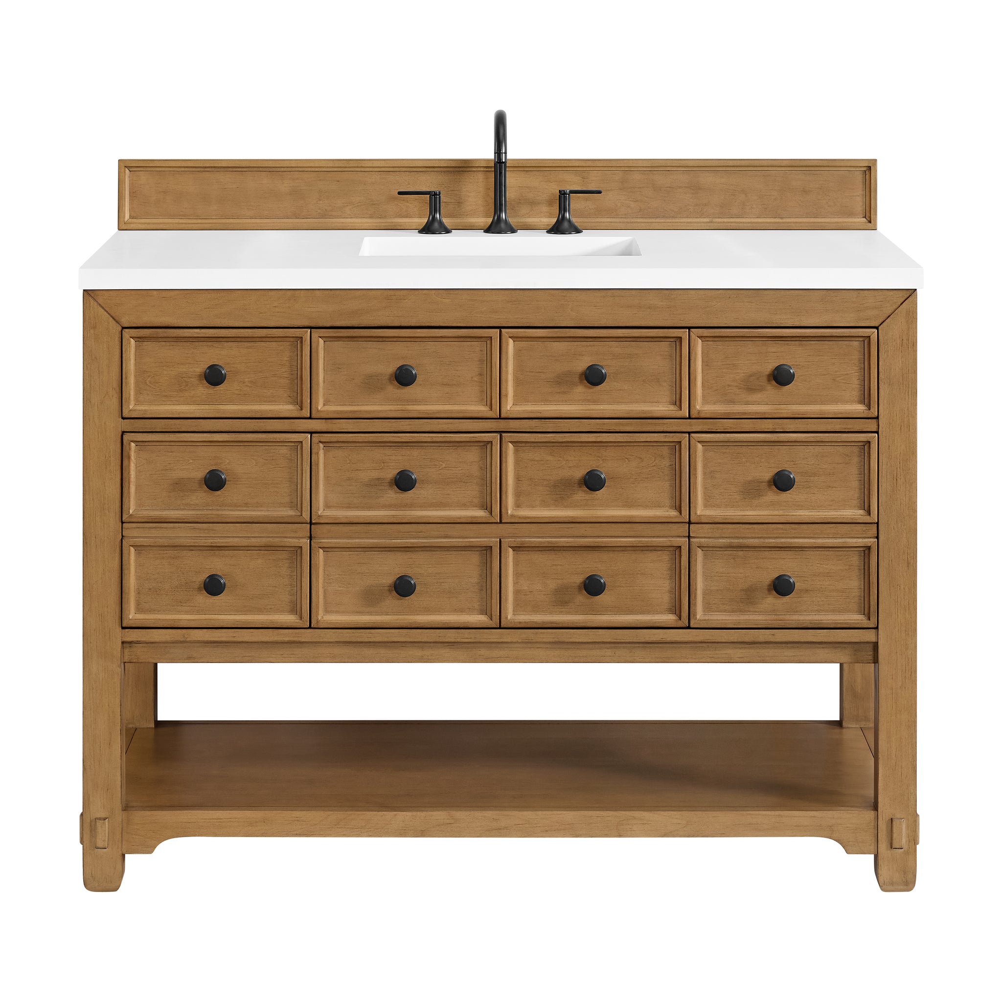 James Martin Malibu 48" Single Bathroom Vanity, Amber Birch, view 32
