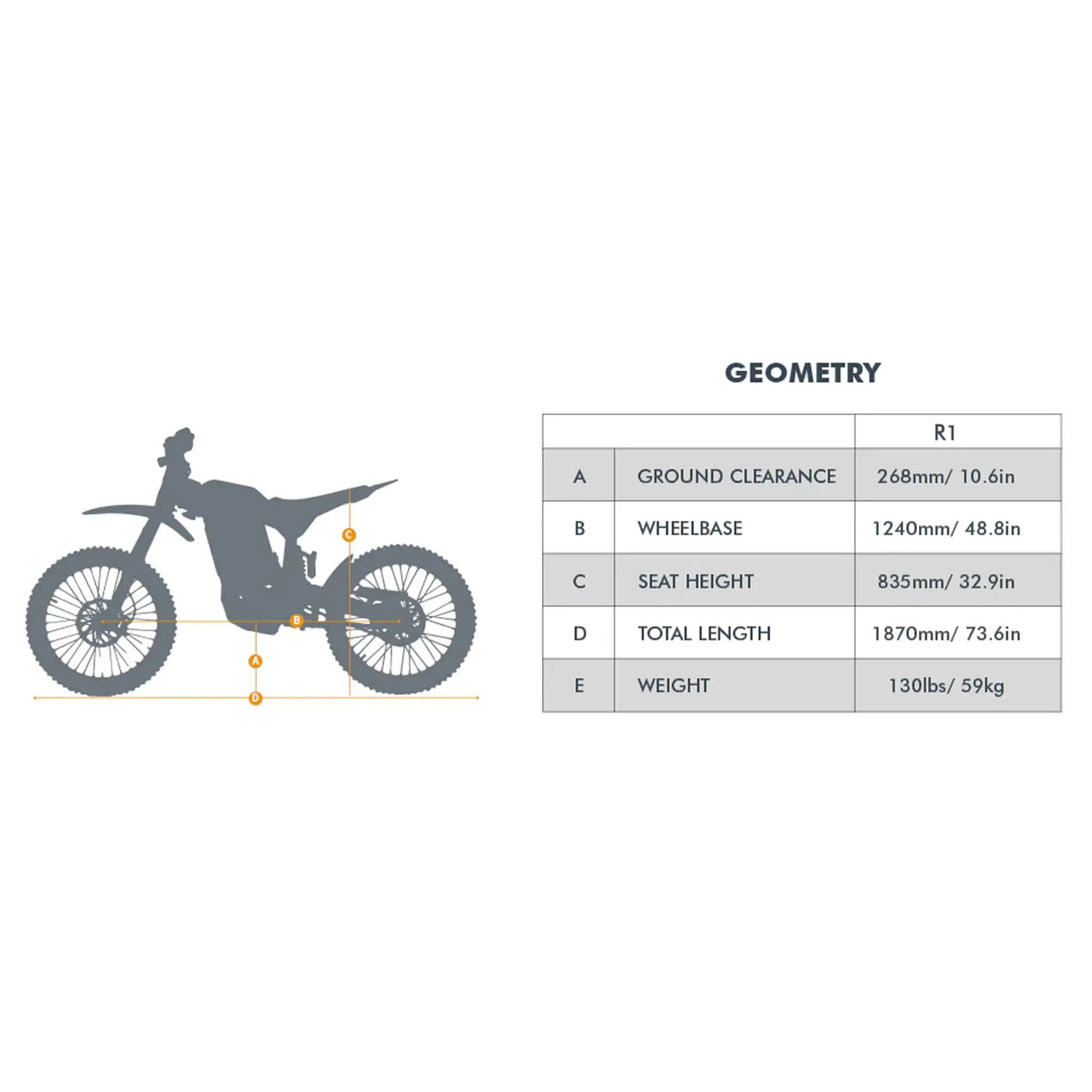 Eunorau R1 72V35AH 8000W All-Terrain Off-Road Electric Dirt Bike (SAK25097) by SAKSBY WHOLESALE