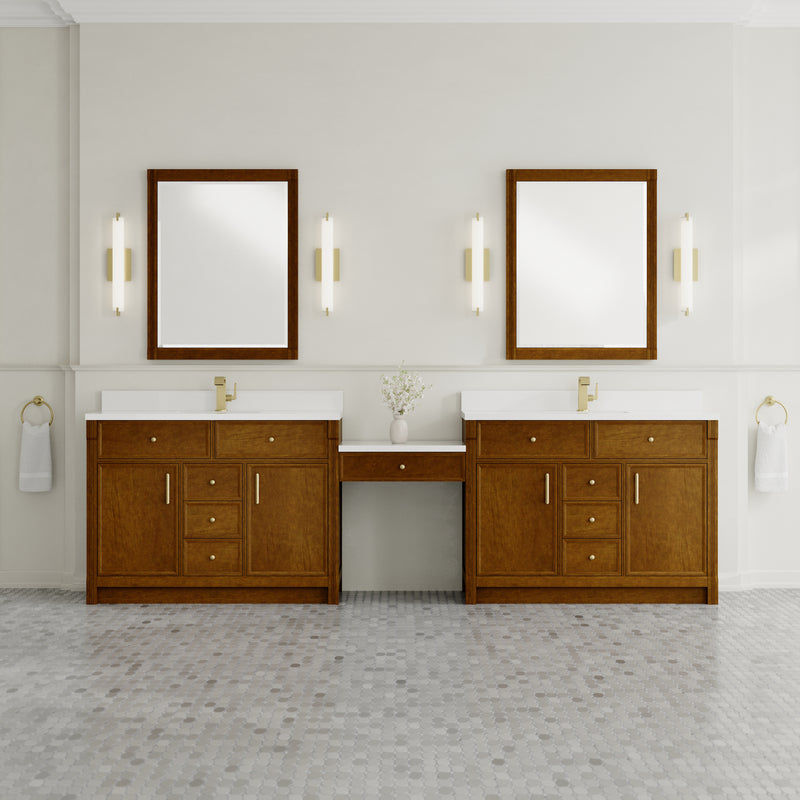 James Martin Bellshire 120" Single Bathroom Vanity, Honey Oak, view 3