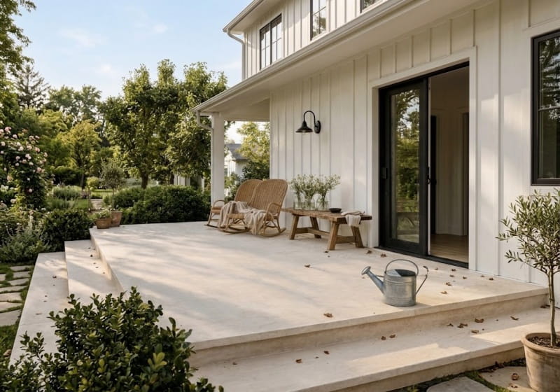 Euro Beige Honed Limestone Slab Random room scene