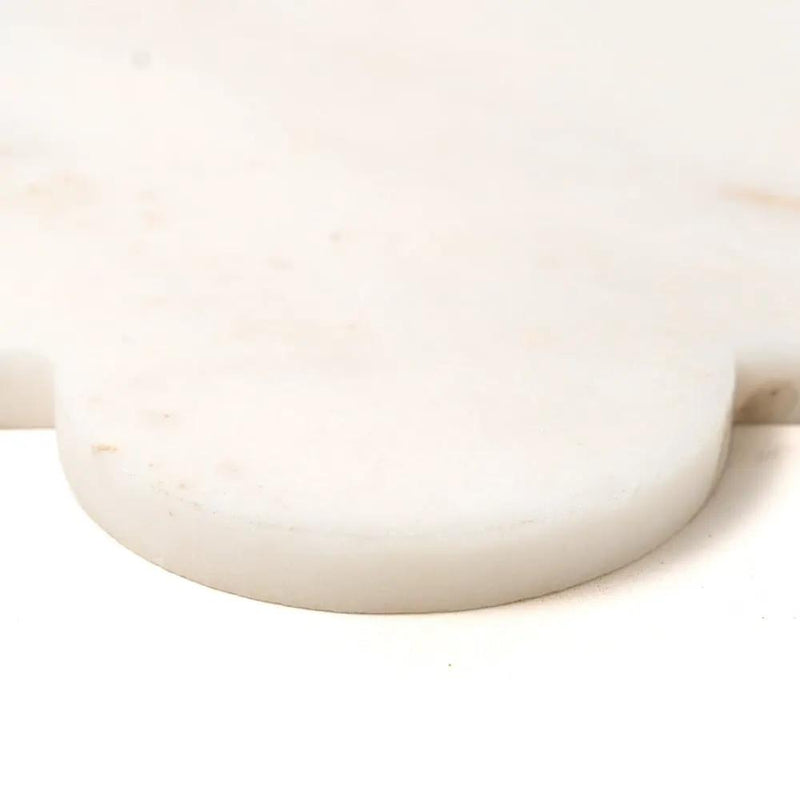 European White Multi Finish San Felipe Marble Mosaics 8x9 3/4 closeup 4