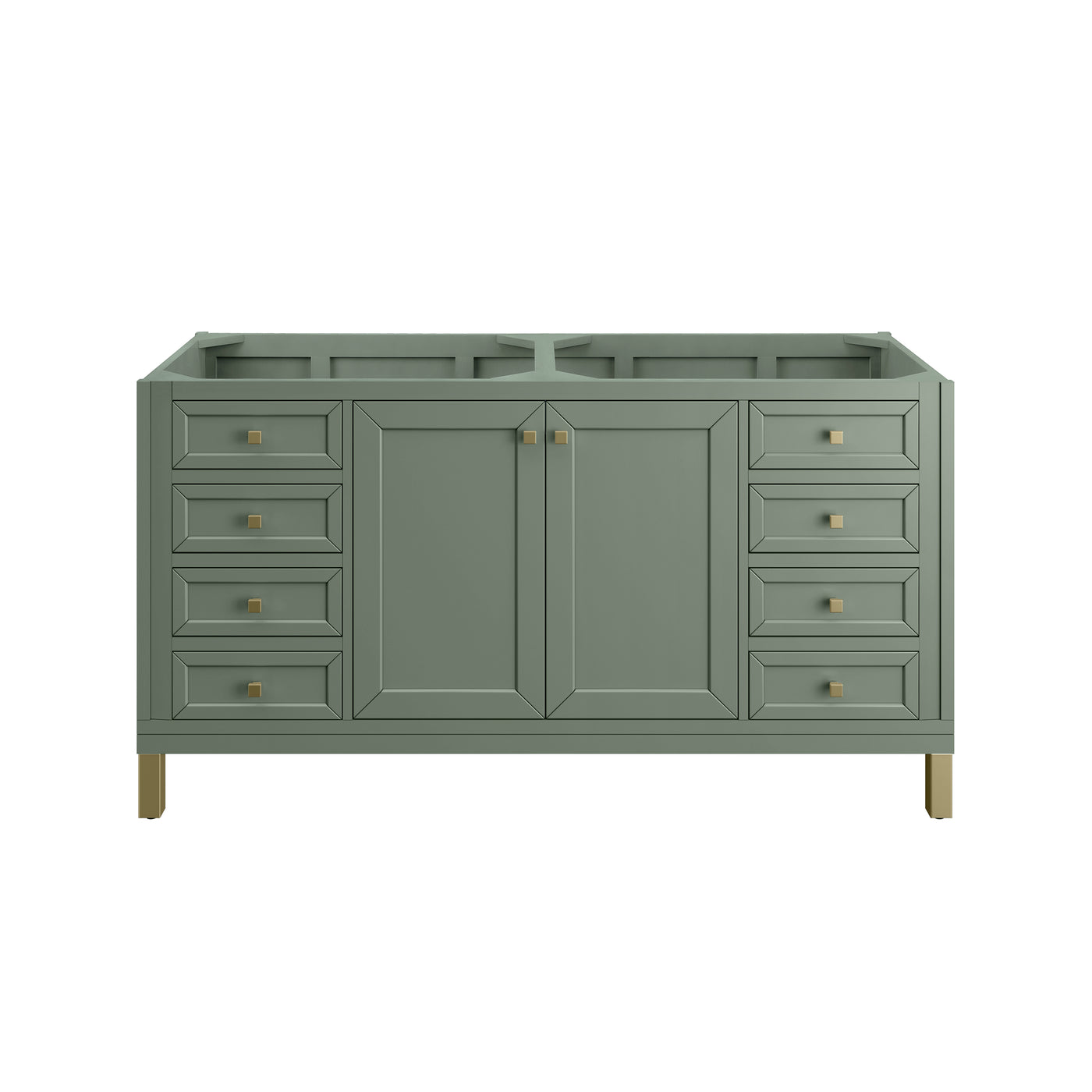 James Martin Chicago 60" Double Bathroom Vanity, Smokey Celadon, view 18