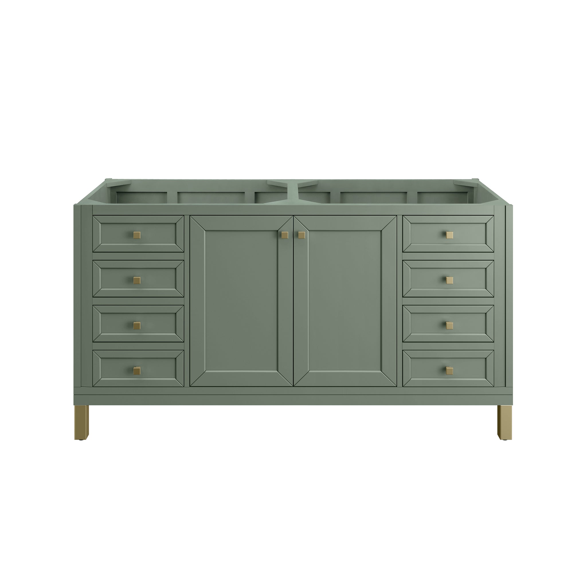 James Martin Chicago 60" Double Bathroom Vanity, Smokey Celadon, view 18