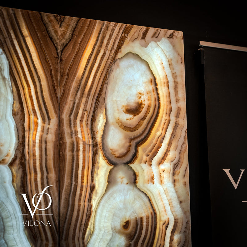 Exotic Sahara Onyx Wall Panels - 63" Tall, 21.75" Wide Per Panel - (Large #1), photo 2 of 11