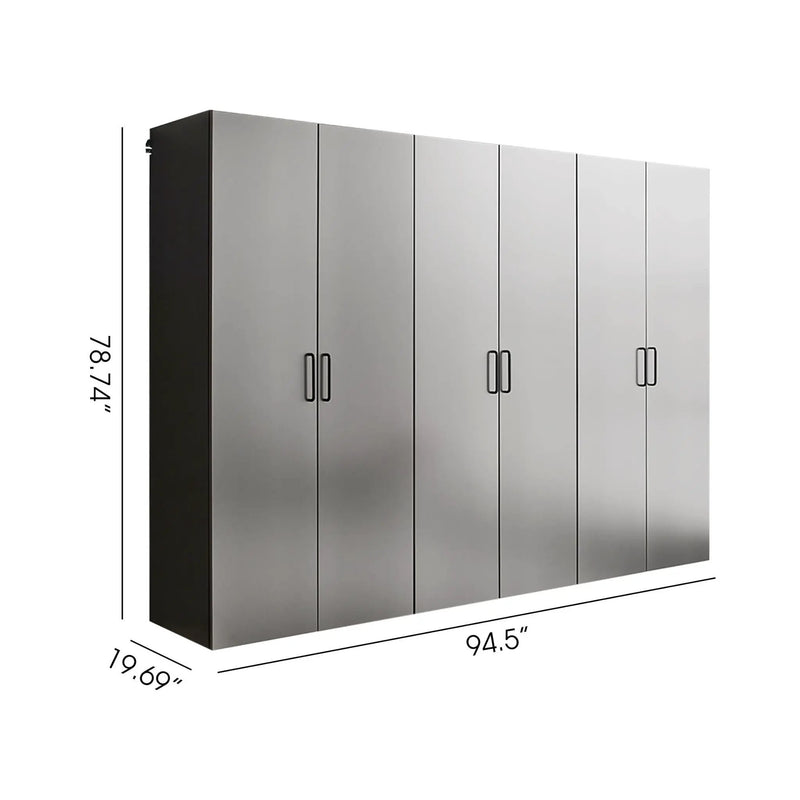 Extra Large Heavy-Duty 96-Inch Garage Cabinet Storage Set With Soft-Close Doors And Adjustable Shelves (SAK74369) by SAKSBY WHOLESALE