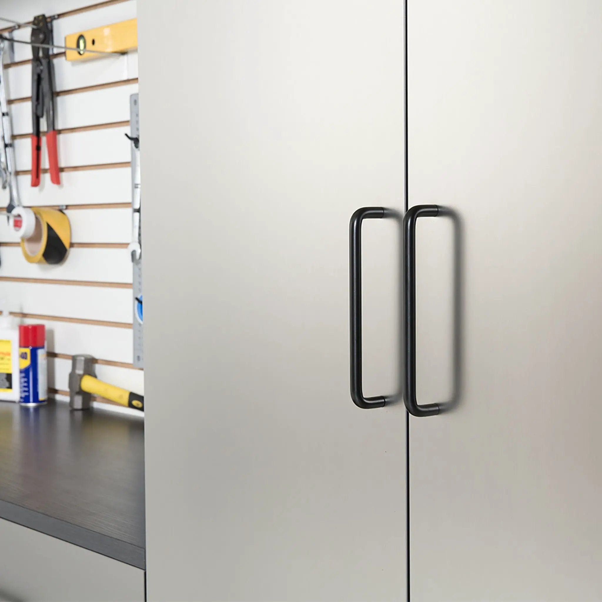 Extra Large Heavy-Duty 96-Inch Garage Cabinet Storage Set With Soft-Close Doors And Adjustable Shelves (SAK74369) by SAKSBY WHOLESALE