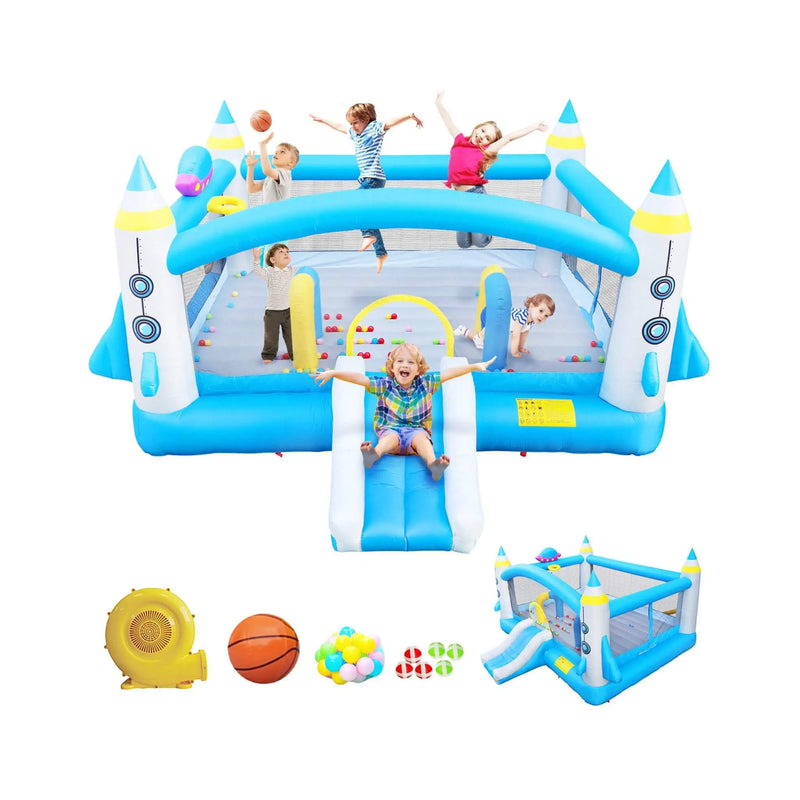 Extra-Large Multifunctional Jump'N Slide Inflatable Bouncer With Blower (SAK81243) by SAKSBY WHOLESALE
