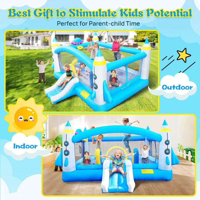 Extra-Large Multifunctional Jump'N Slide Inflatable Bouncer With Blower (SAK81243) by SAKSBY WHOLESALE