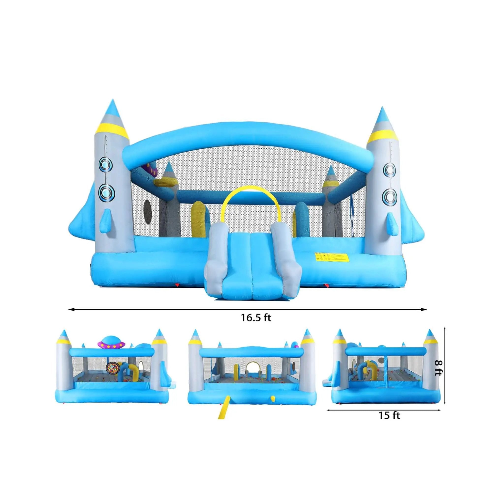 Extra-Large Multifunctional Jump'N Slide Inflatable Bouncer With Blower (SAK81243) by SAKSBY WHOLESALE
