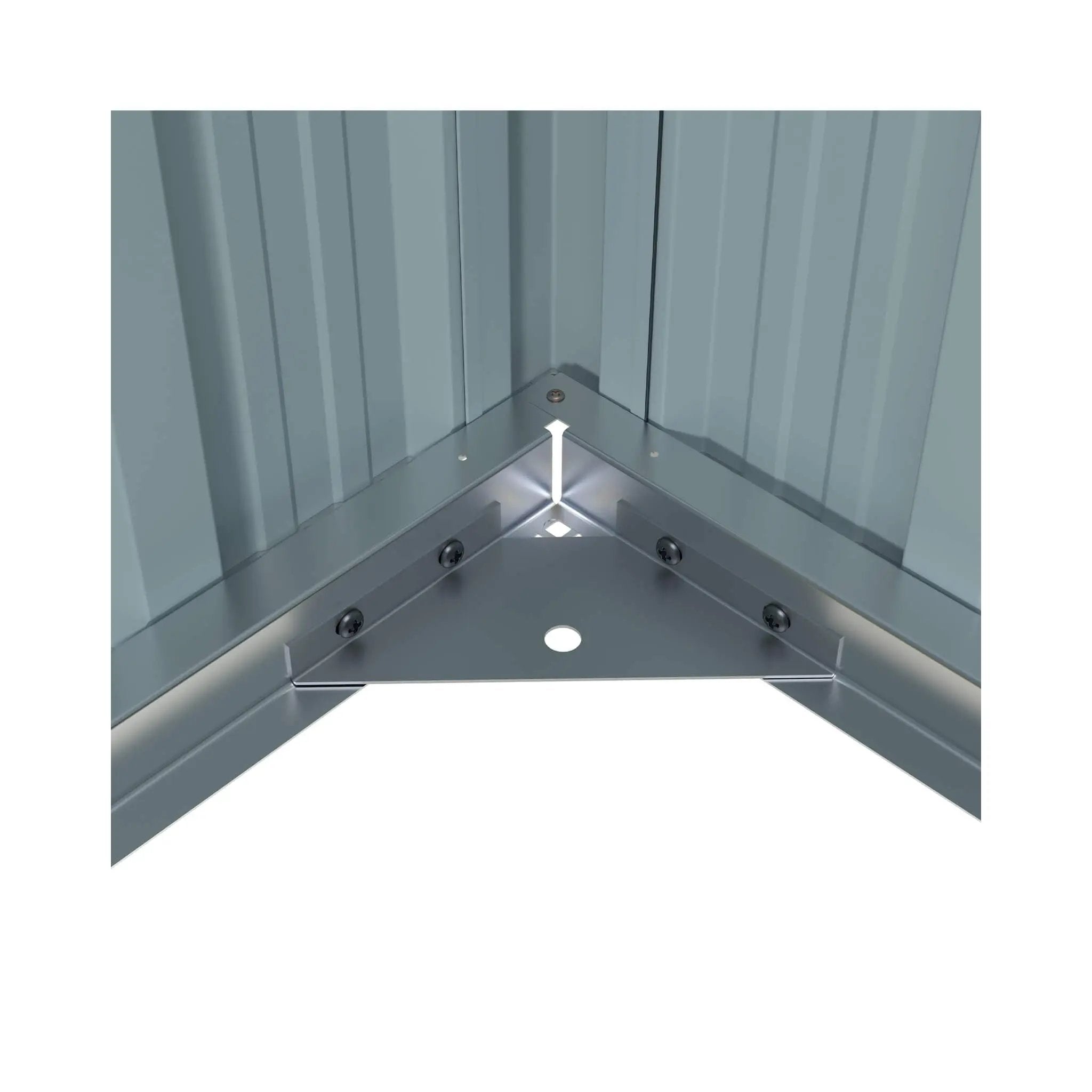 Extra-Large Outdoor Galvanized Steel Outdoor Storage Shed With Skylight Roof (SAK42671) by SAKSBY WHOLESALE