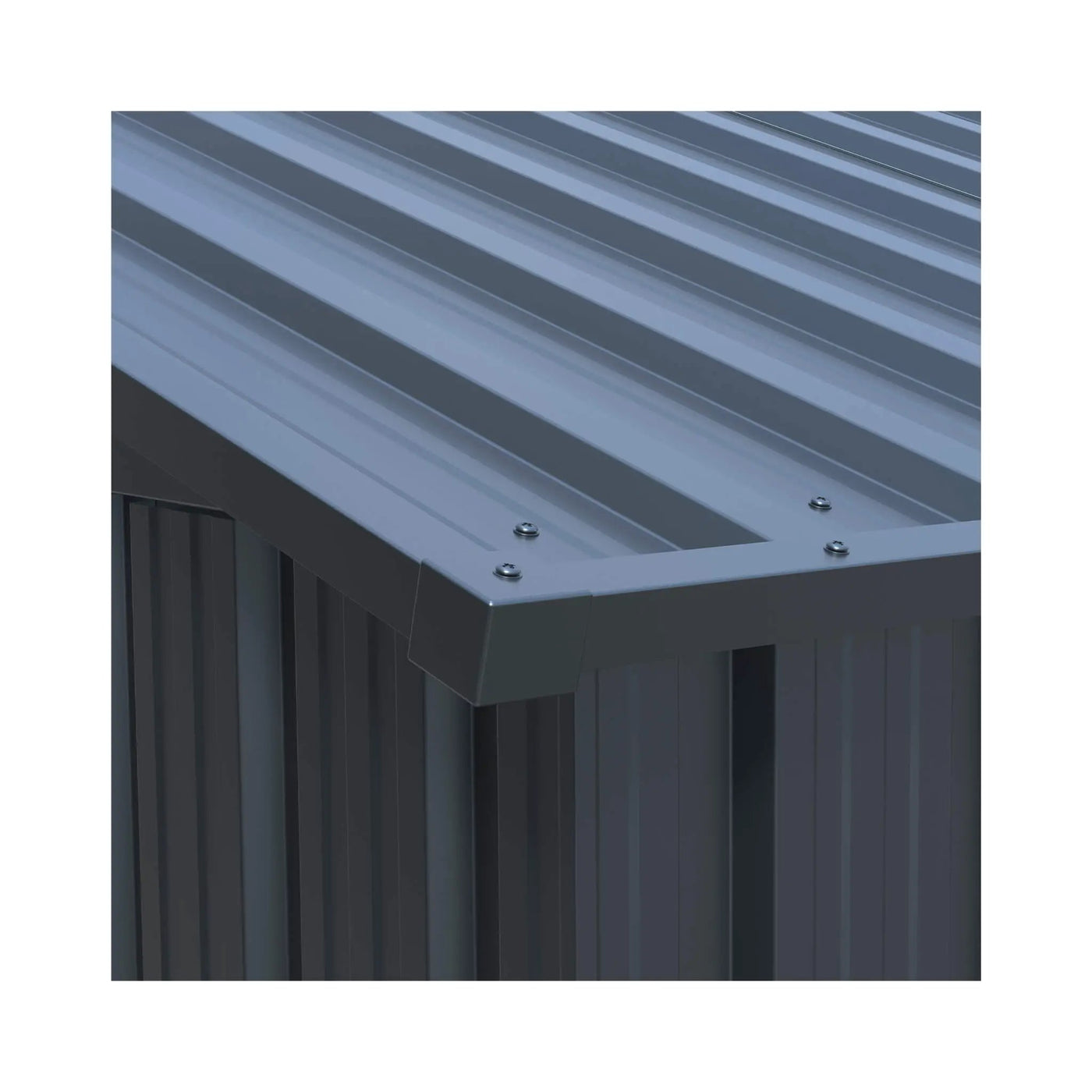 Extra-Large Outdoor Galvanized Steel Outdoor Storage Shed With Skylight Roof (SAK42671) by SAKSBY WHOLESALE