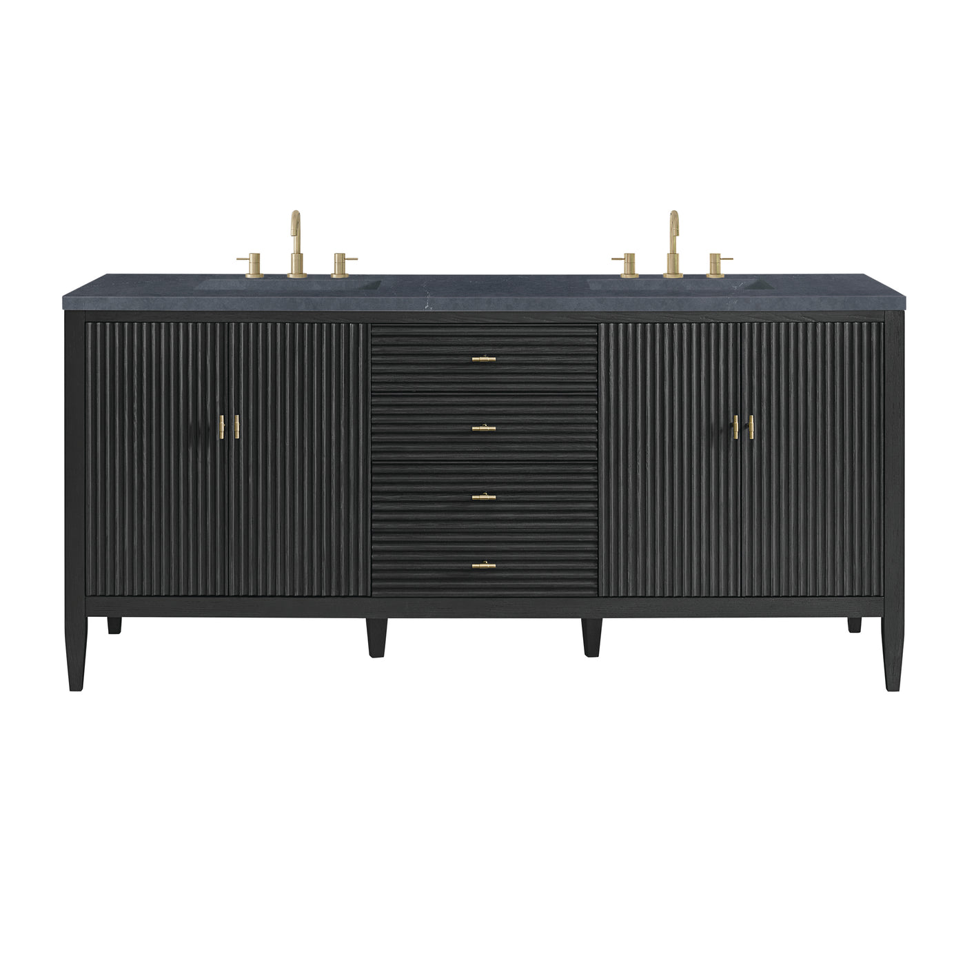 James Martin Myrrin 72" Double Bathroom Vanity, Carbon Oak, view 35