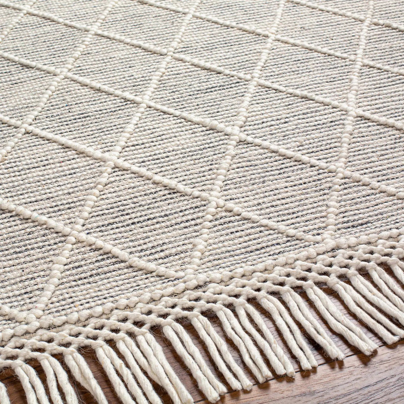 Ezria Wool Rug with Tassels - Clearance by Boutique Rugs