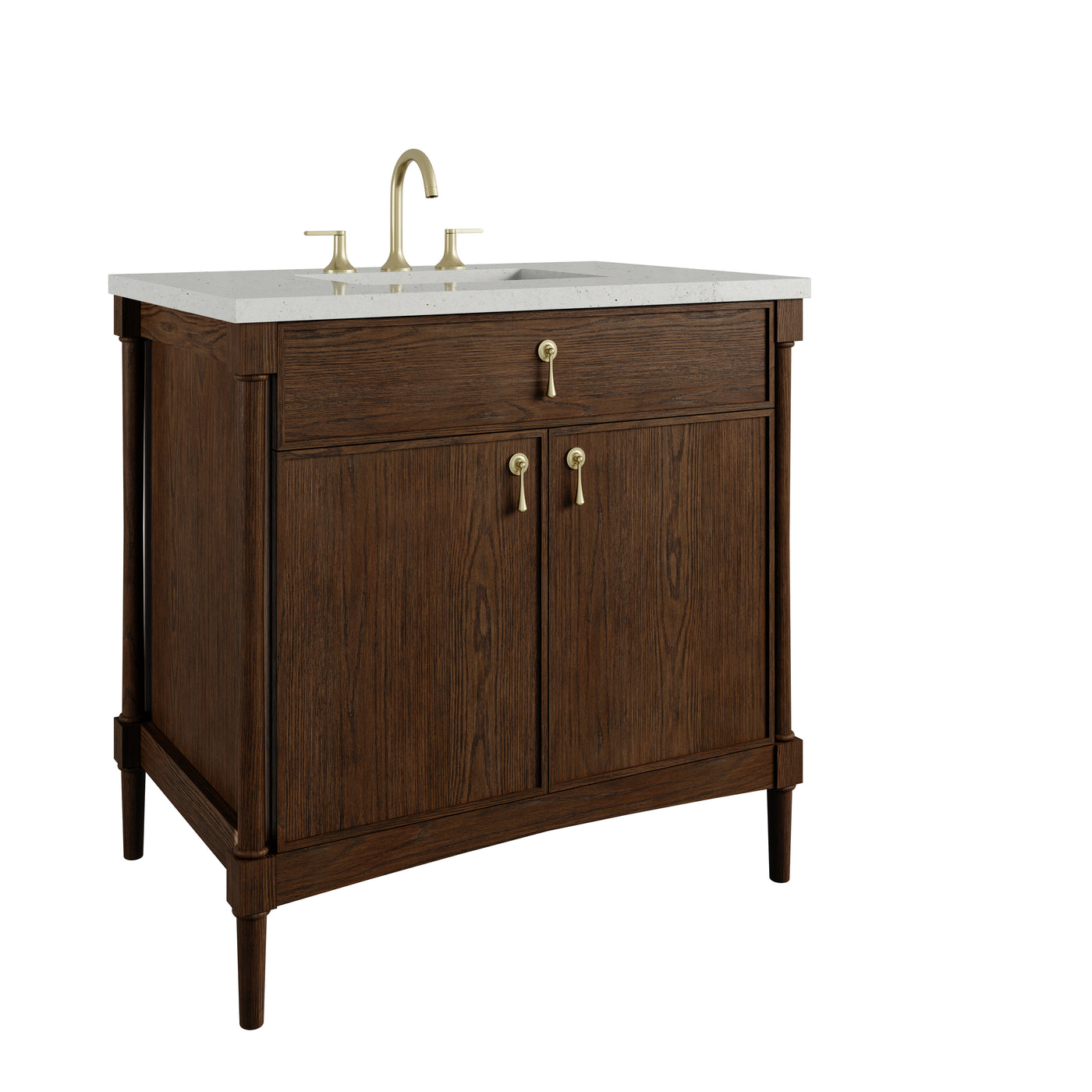 James Martin Kinnsden 36" Single Bathroom Vanity, Sable Oak, view 28