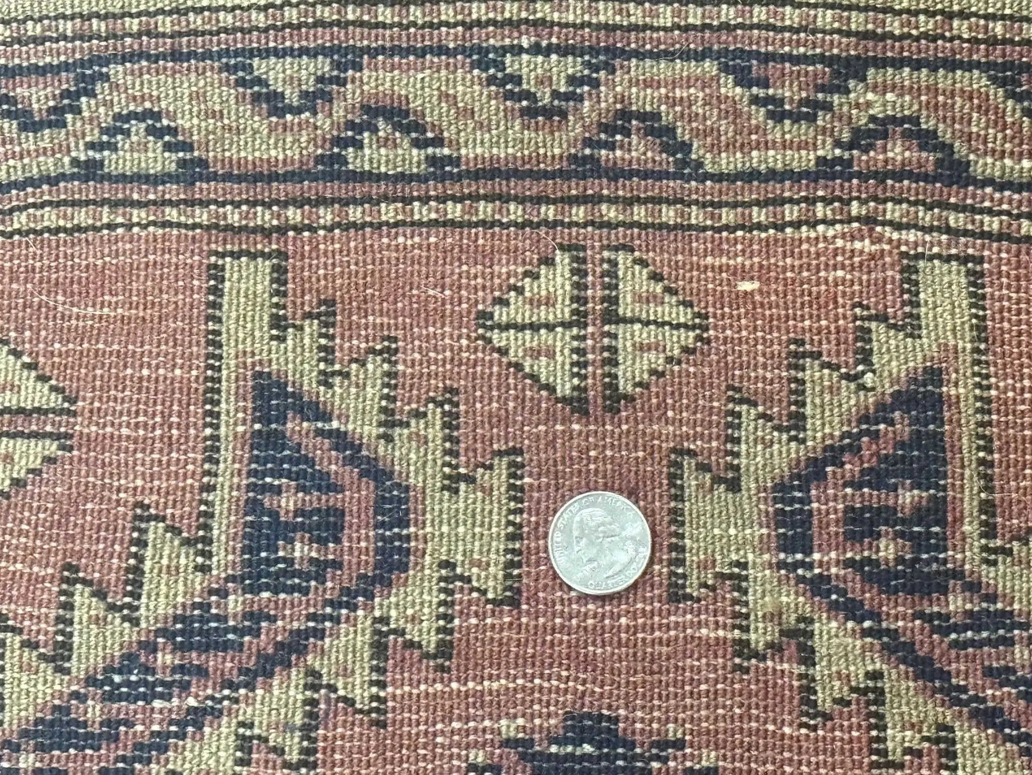 Antique Turkish Sparta Rug 3x6, Geometric Caucasian Kazak Pattern, Handmade by Jewel Rugs