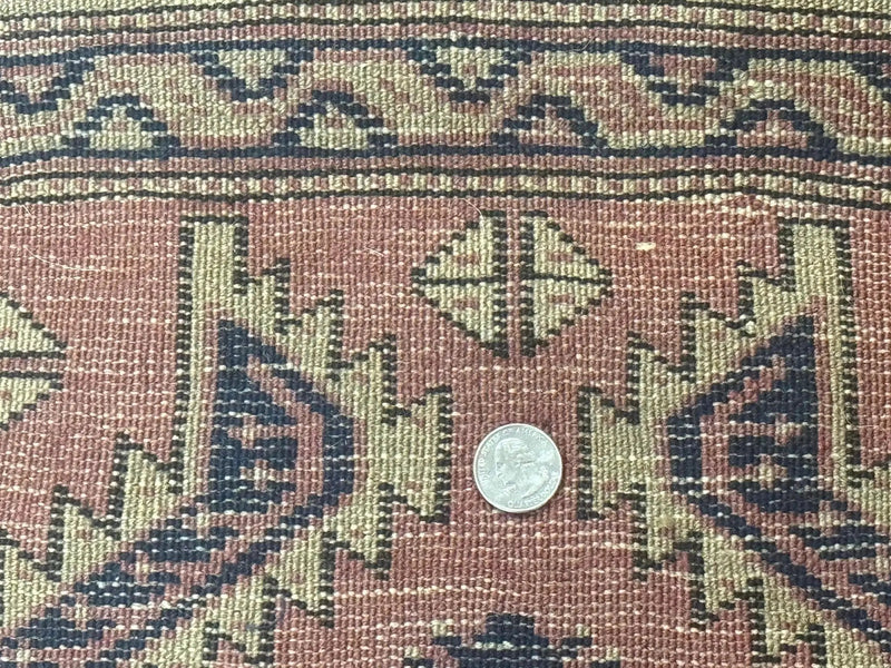 Antique Turkish Sparta Rug 3x6, Geometric Caucasian Kazak Pattern, Handmade by Jewel Rugs