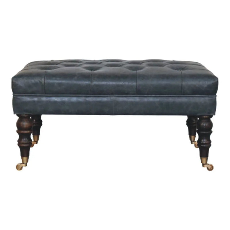 Buffalo - Ottoman With Castor Legs by HouseOfZazla